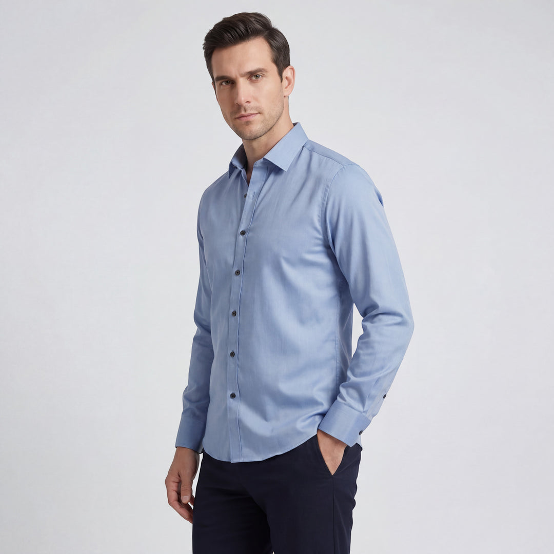 Claire Mode | Camicia Uomo Slim Fit Regolata Antipiega