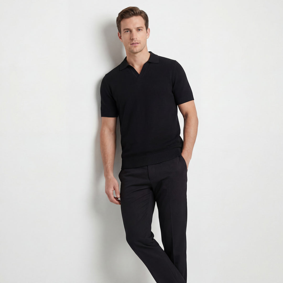Herren Poloshirt aus Baumwollstrick – Slim Fit