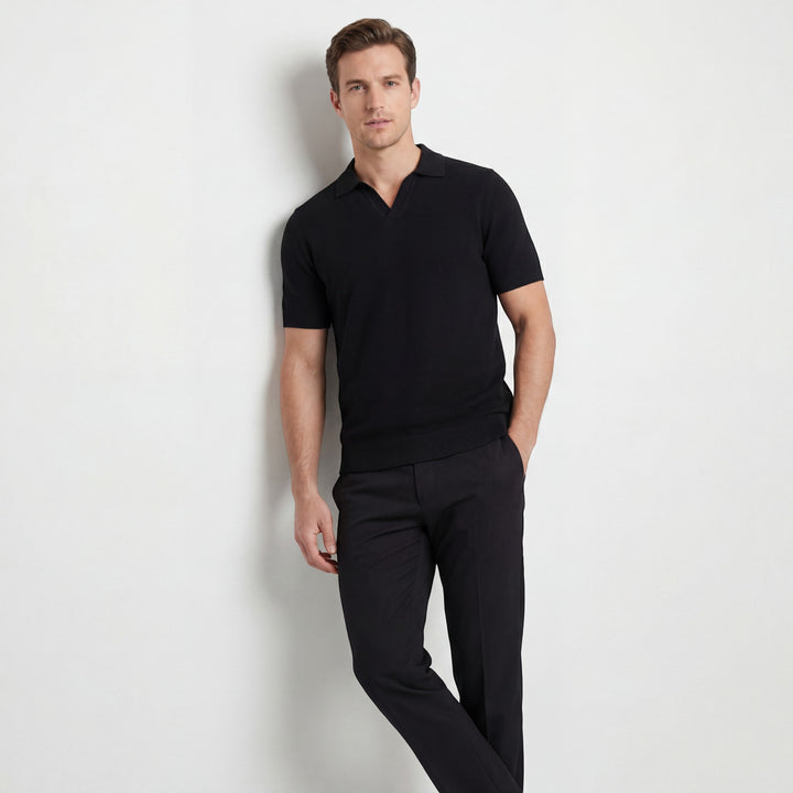 Herren Poloshirt aus Baumwollstrick – Slim Fit