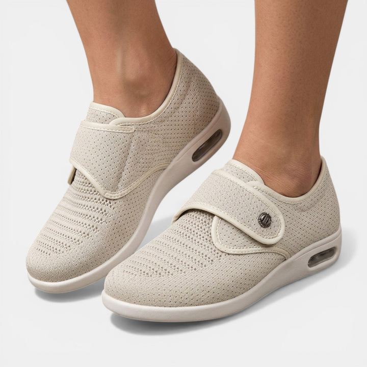 Baskets Orthopédiques Femme – Fermeture Velcro et Tige en Maille Respirante