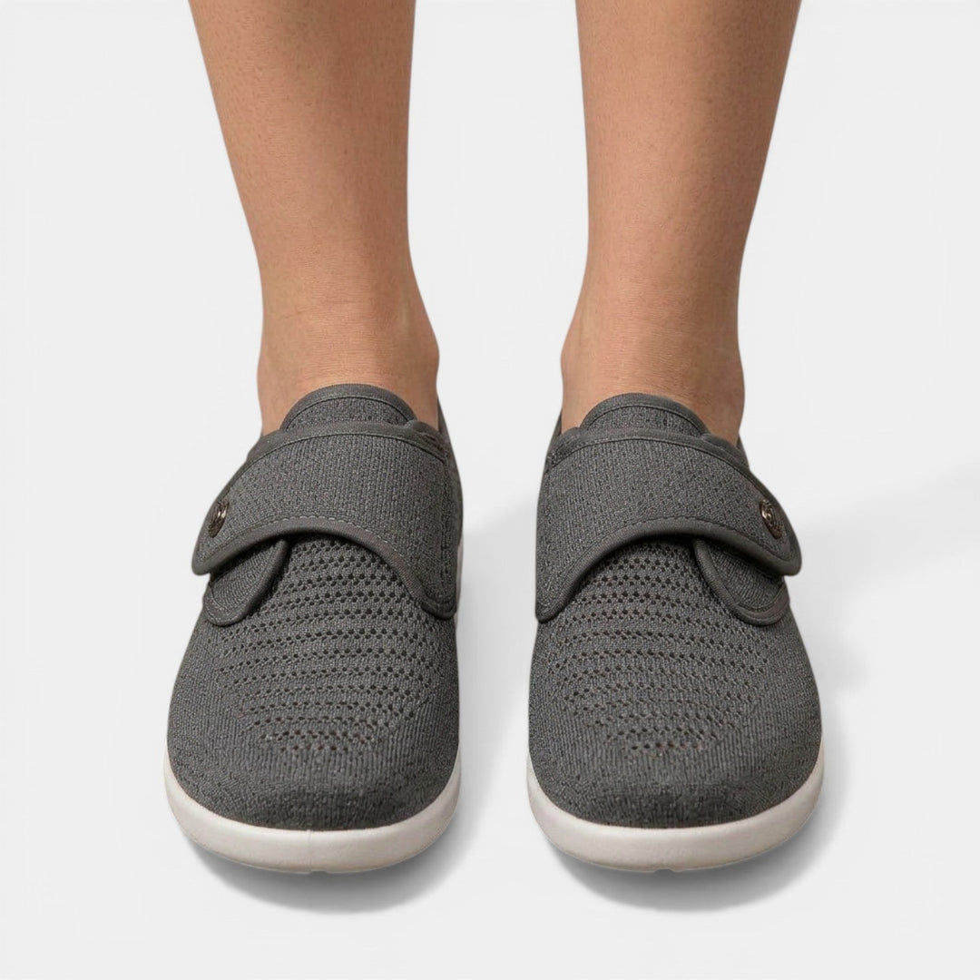 Baskets Orthopédiques Femme – Fermeture Velcro et Tige en Maille Respirante