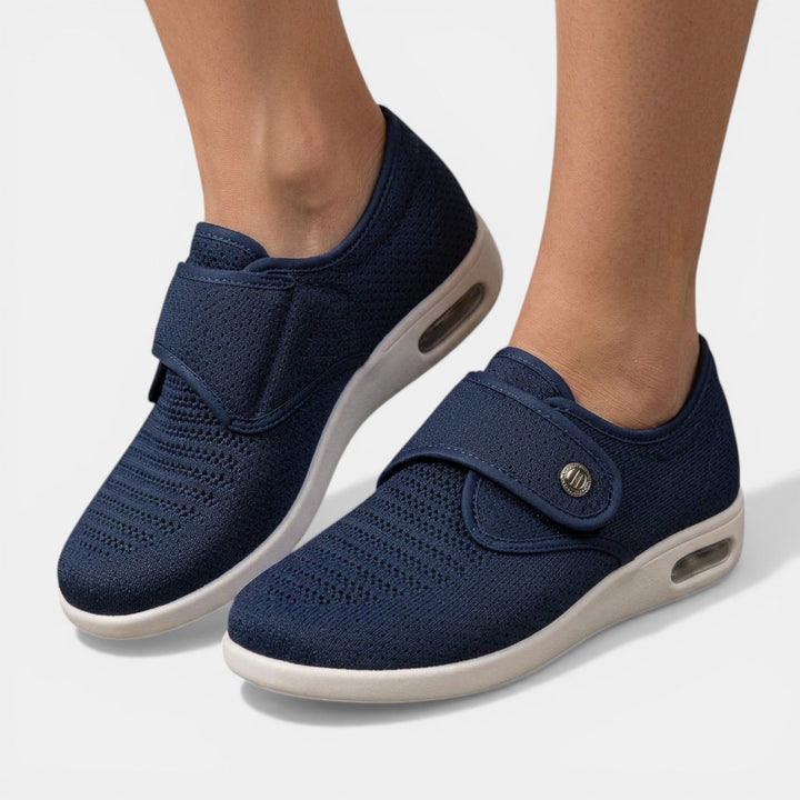 Baskets Orthopédiques Femme – Fermeture Velcro et Tige en Maille Respirante