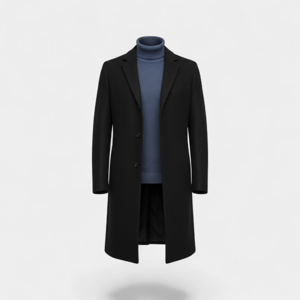 Riche | Herren-Trenchcoat mittellang aus Wolle