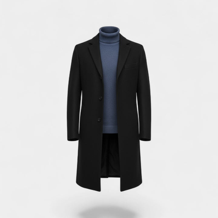 Riche | Herren-Trenchcoat mittellang aus Wolle