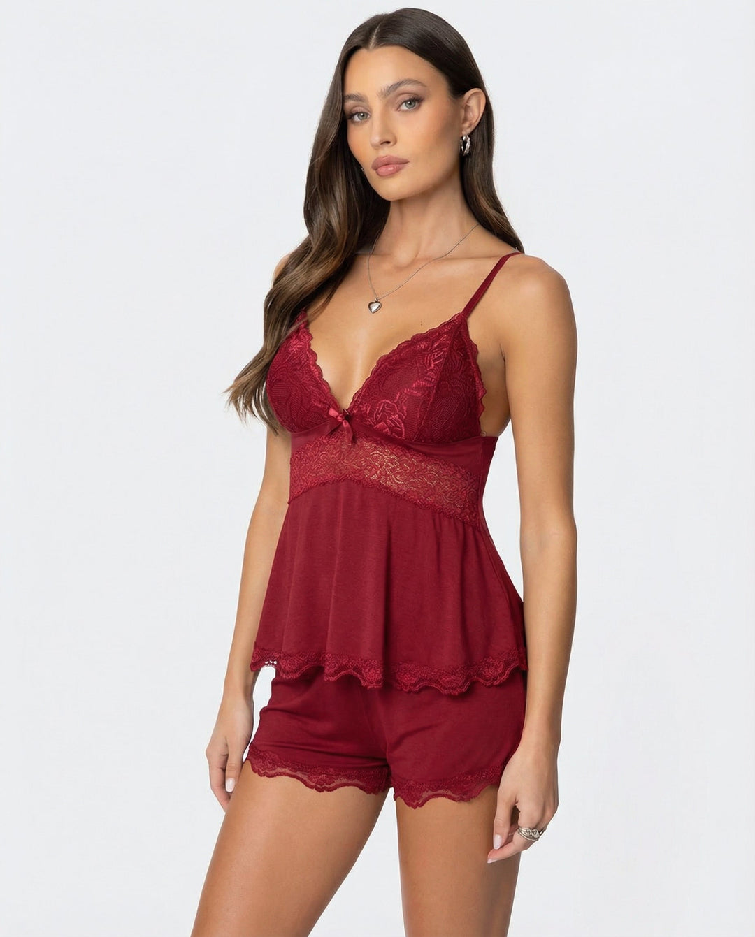 Set Top e Shorts in Pizzo Donna – Comfort ed Eleganza