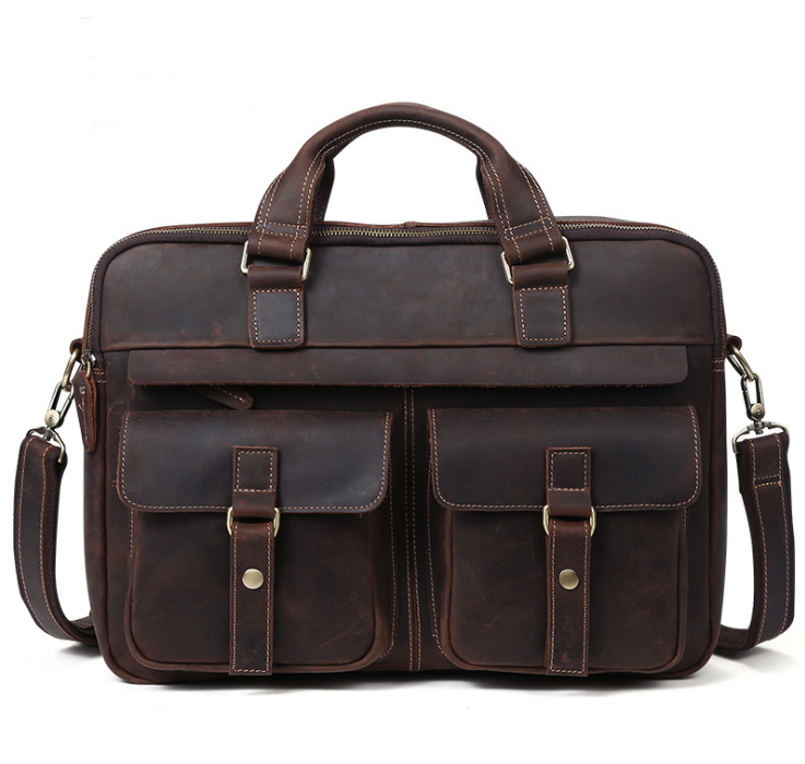 Borsa a mano uomo in vera pelle – Porta documenti business classico