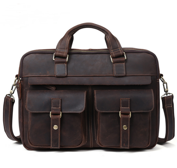 Borsa a mano uomo in vera pelle – Porta documenti business classico