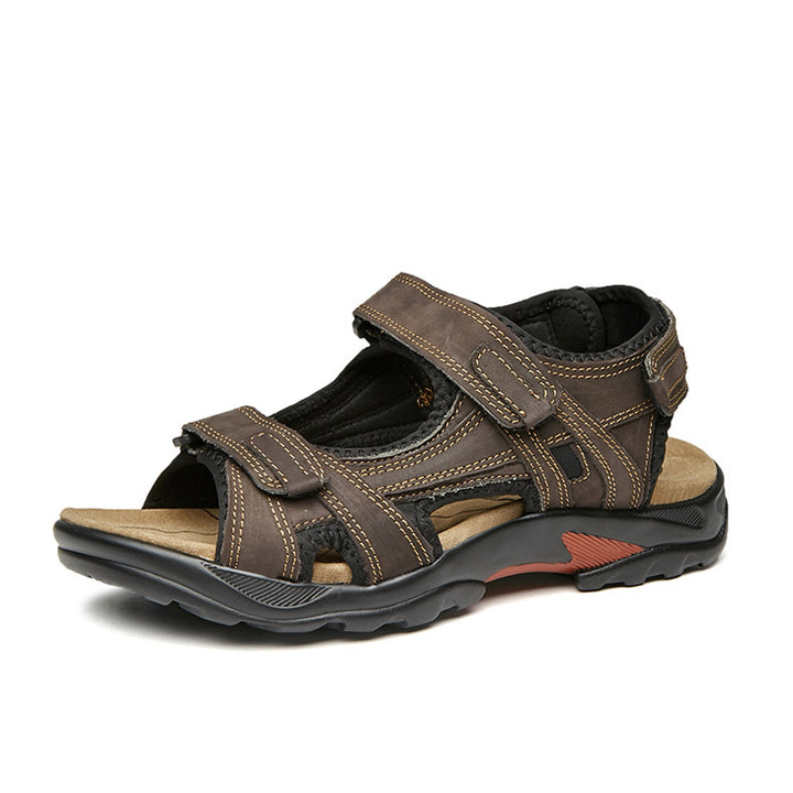 Pánské římské sandály – svršek s koženým vzhledem, outdoorový styl