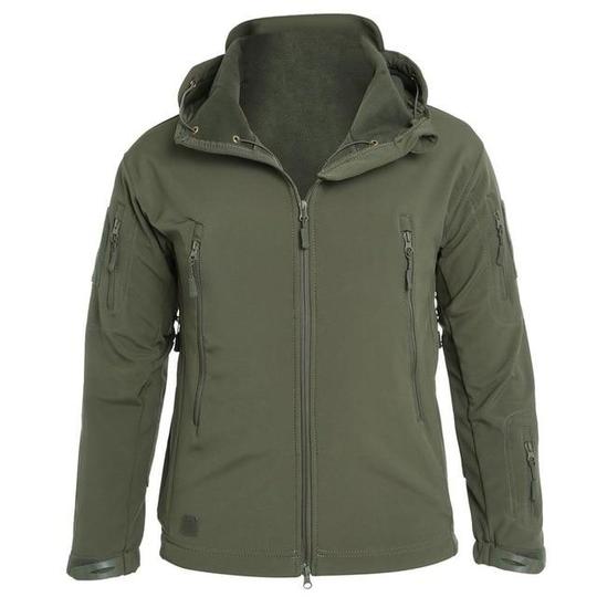 Veste Softshell Homme à Capuche – Coupe Coupe-Vent Urbaine