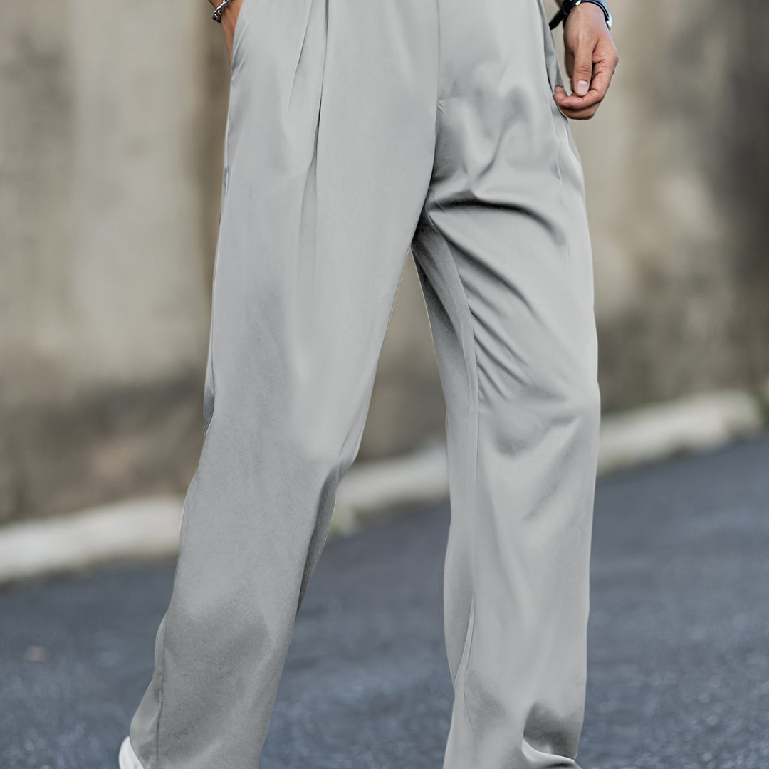 Kurze Hose Herren – Hohe Taille, gerader Stretch-Schnitt