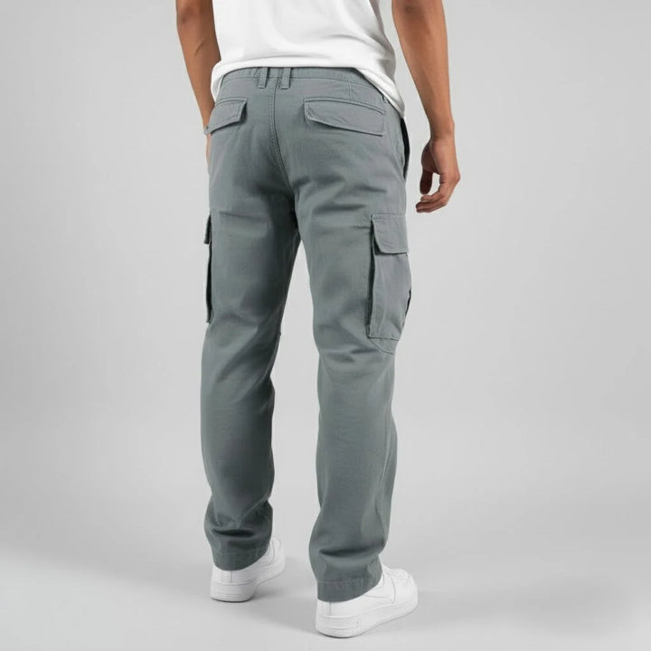 Pantalon Cargo Homme – Coupe Ample, Taille Cordon, Multi-poches