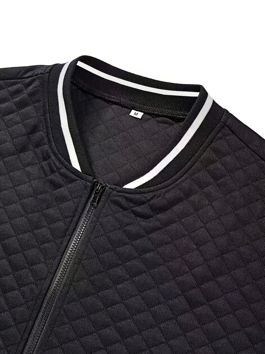 Herrenstrickjacke mit strukturierter Strickoptik – strukturierter Reißverschluss‑Verschluss