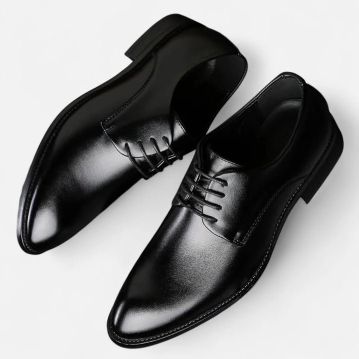 Derby-Herrenschuhe aus Rindsleder – klassische Schnürsenkel und Komfort