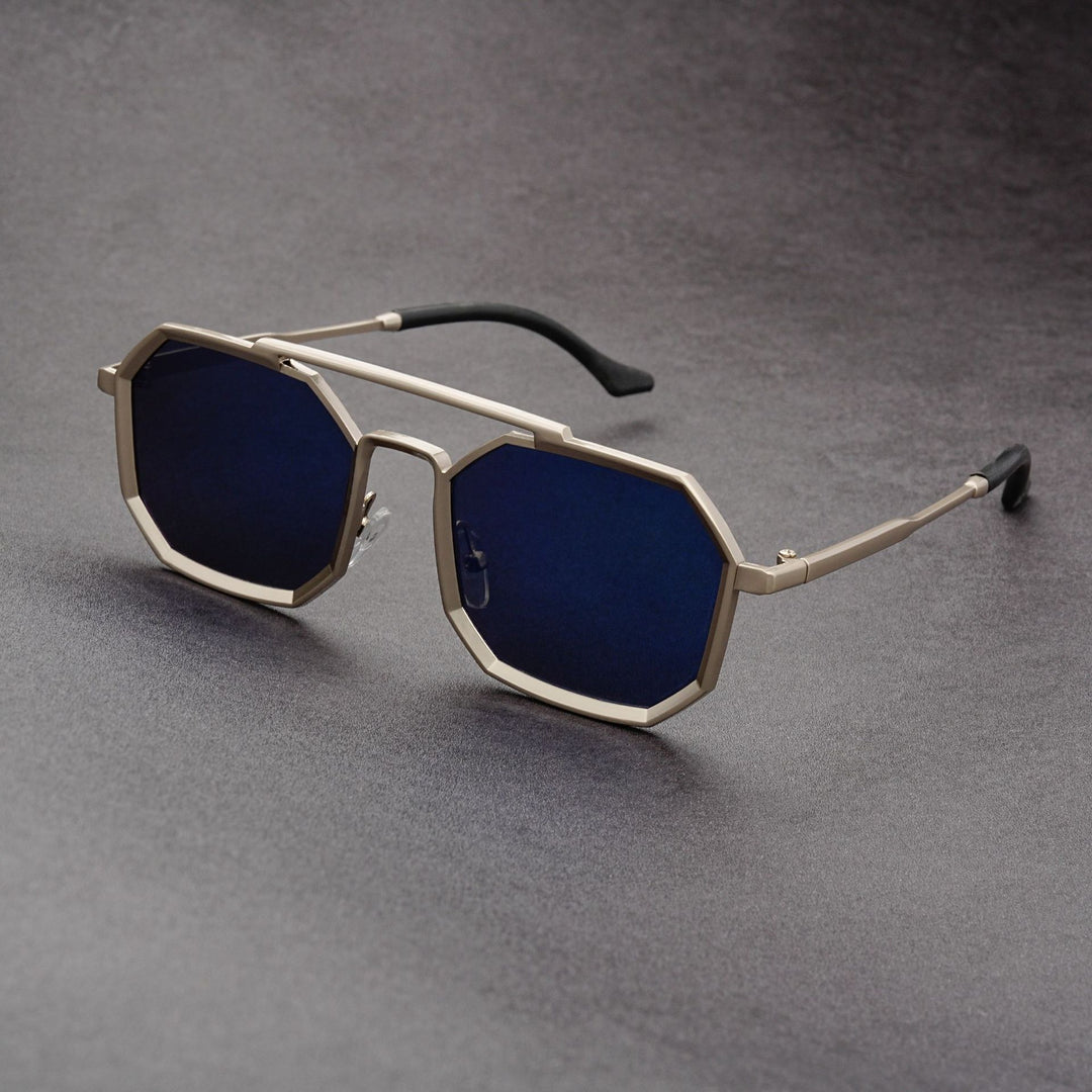 Unisex Double Bridge Sunglasses – European Futuristic Punk Style