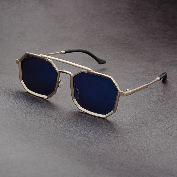 Unisex Double Bridge Sunglasses – European Futuristic Punk Style