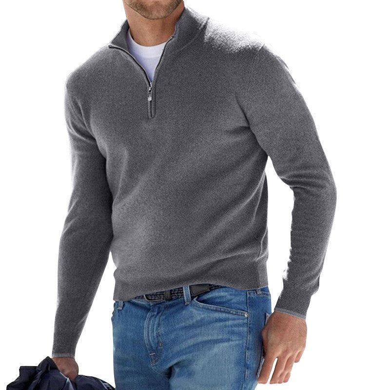 Herrenpullover aus feinem Strick – weiches, glattes Strickgewebe