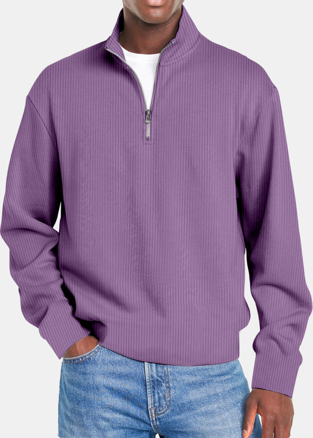 Pull Homme Slim – Tricot Zippé Sport Chic