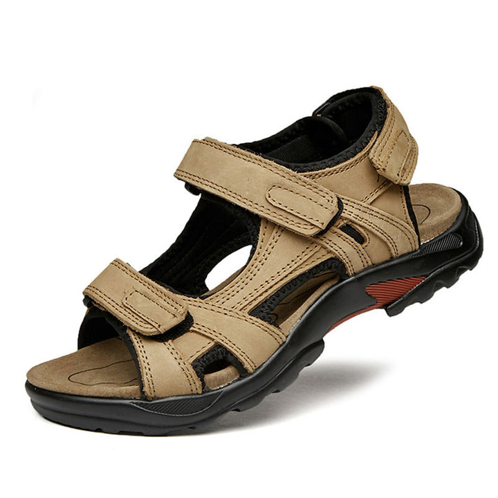 Pánské římské sandály – svršek s koženým vzhledem, outdoorový styl