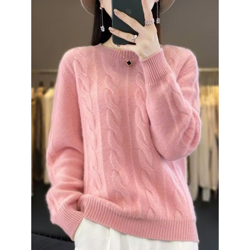 Pull Femme Laine Mérinos – Tricot Doux Coupe Classique