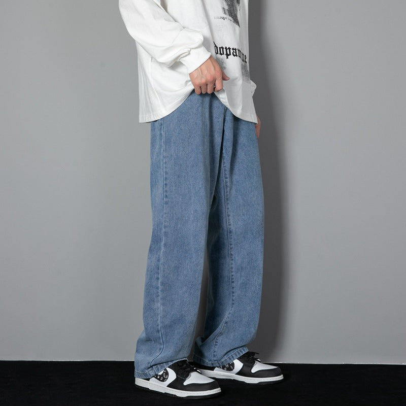 Herren-Jeans mit geradem Schnitt – Schlank machender Effekt, mittlere Taille