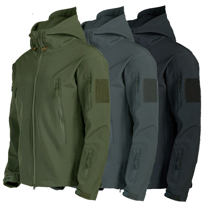 Veste Softshell Homme à Capuche – Coupe Coupe-Vent Urbaine