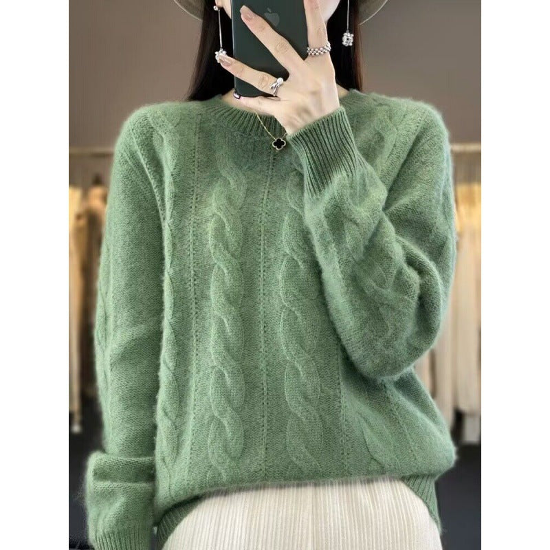Pull Femme Laine Mérinos – Tricot Doux Coupe Classique