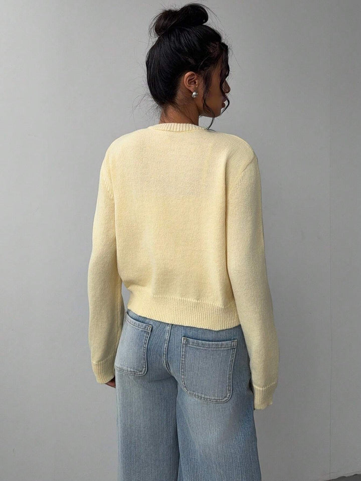 Cardigan Femme en Maille – Coupe Slim Courte