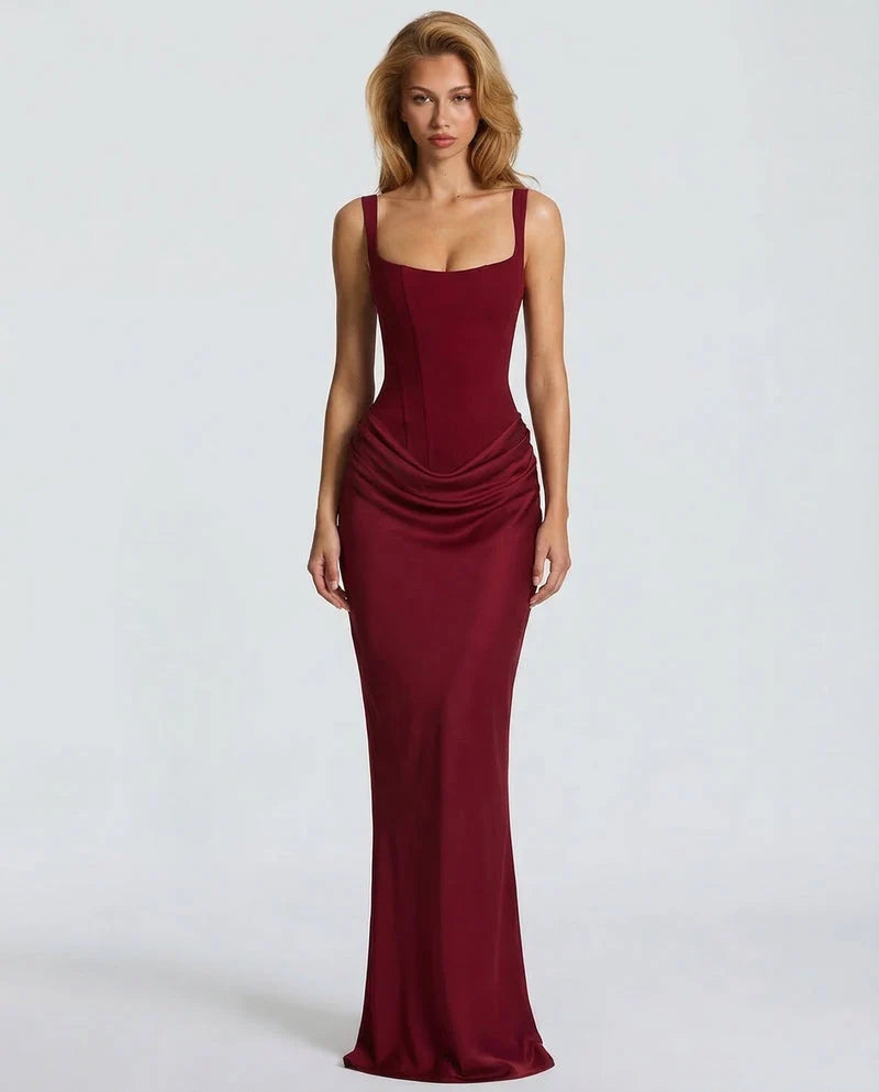 Robe Maxi Femme Sans Bretelles – Coupe Fourreau Élégante