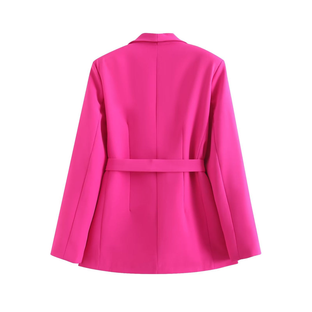 Ensemble Blazer et Pantalon Femme – Taille Ceinturée Élégante