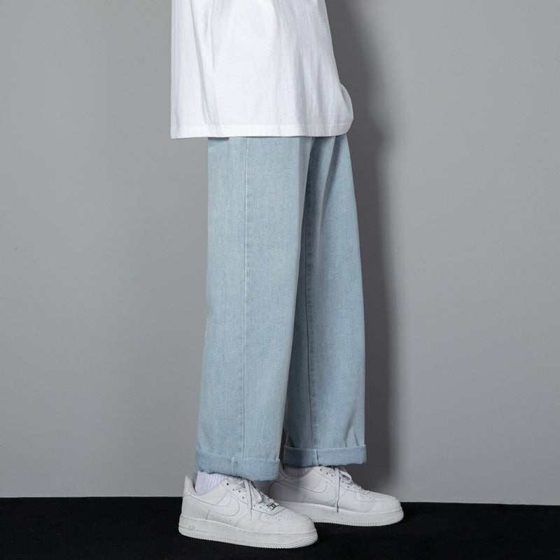 Herren-Jeans mit geradem Schnitt – Schlank machender Effekt, mittlere Taille