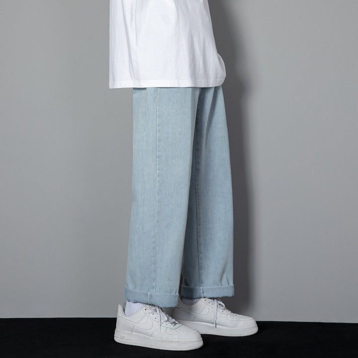 Herren-Jeans mit geradem Schnitt – Schlank machender Effekt, mittlere Taille