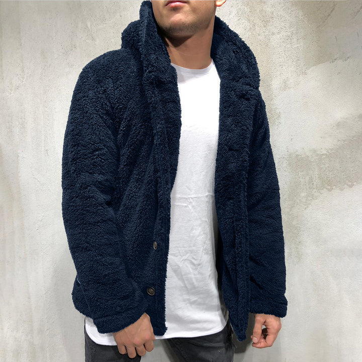 Veste Homme à Capuche – Boutonnage Décontracté