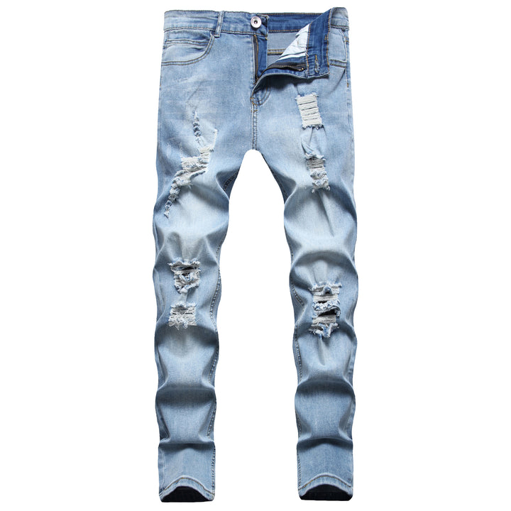 Slim fit-jeans til mænd i bomuld – strækbar pencil fit