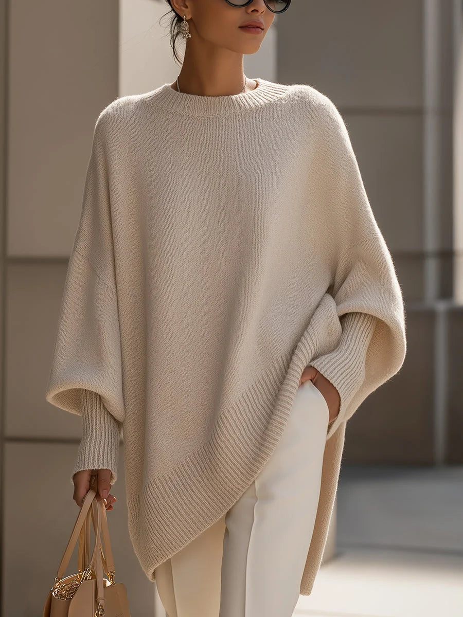 Oversize-Pullover für Damen aus Strick – Weite und dicke Passform