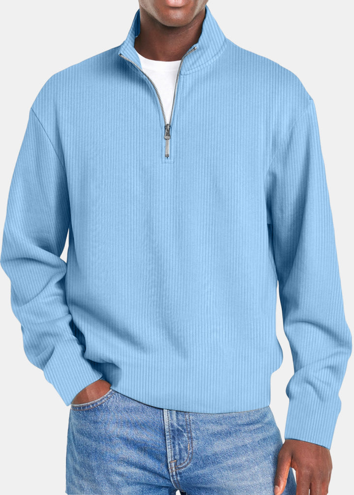 Pull Homme Slim – Tricot Zippé Sport Chic