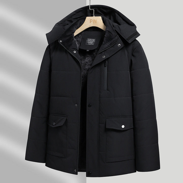 Manteau Homme Matelassé Doublé Polaire – Coupe Régulière