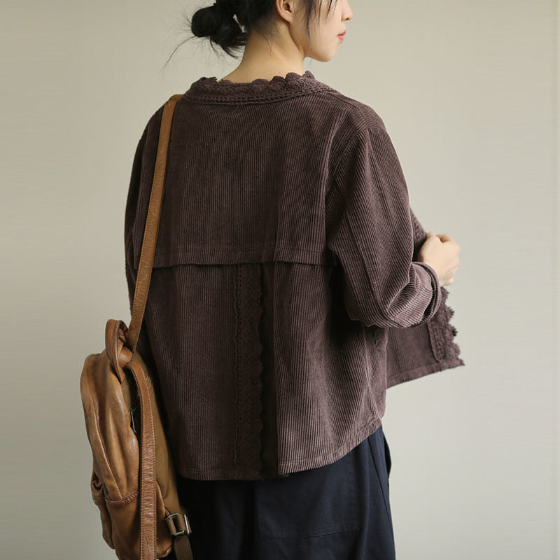 Veste Femme Large – Effet Côtelé Texturé