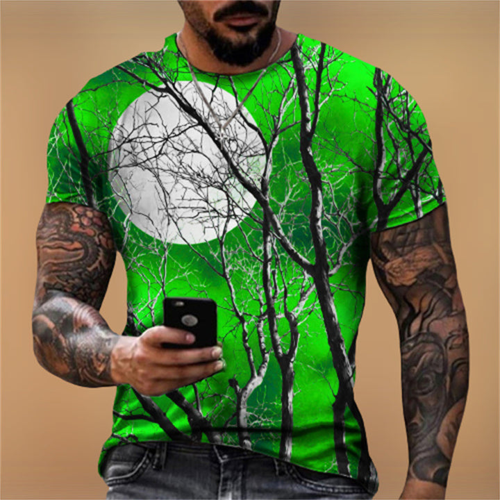 Bedrucktes Herren-T-Shirt mit Grafik – Lässiger Schnitt für den Sommer