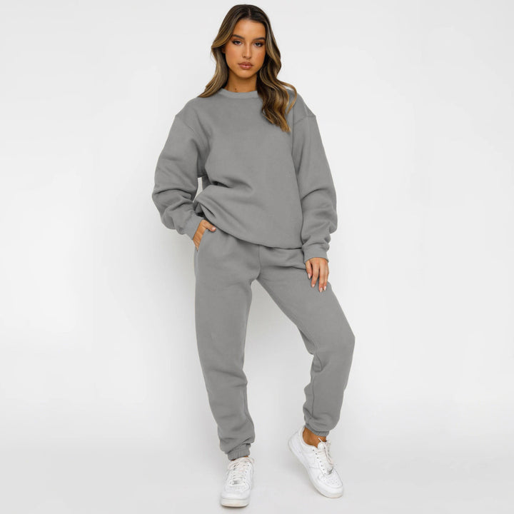 Ensemble Deux Pièces Femme – Pull Décontracté et Pantalon Relax