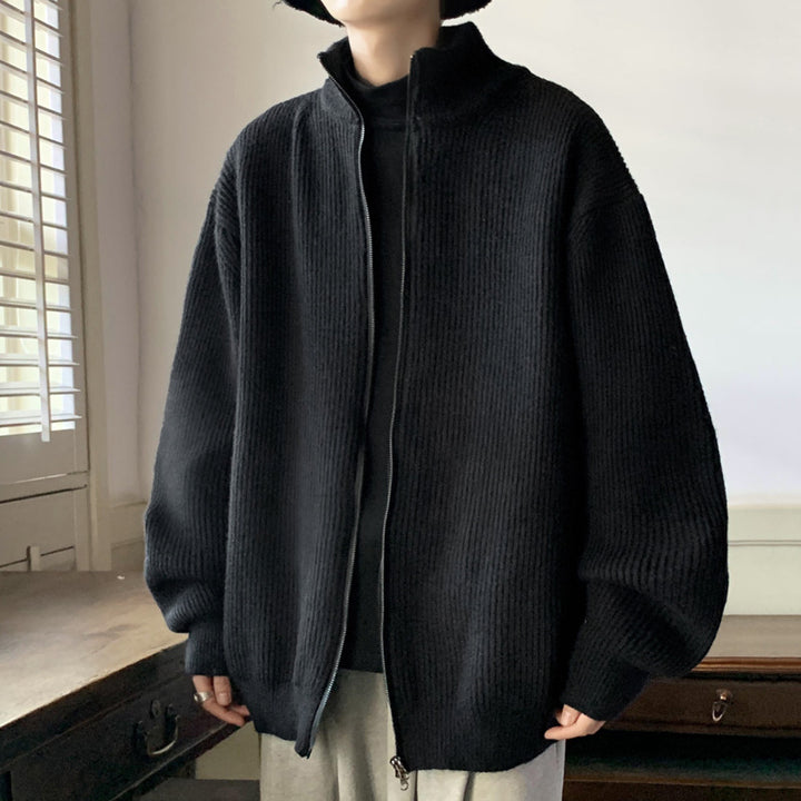 Cardigan Homme en Coton Peigné – Coupe Décontractée Loose