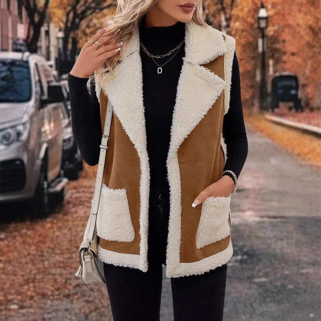 Gilet sans manches Femme – Coupe ajustée épaissie