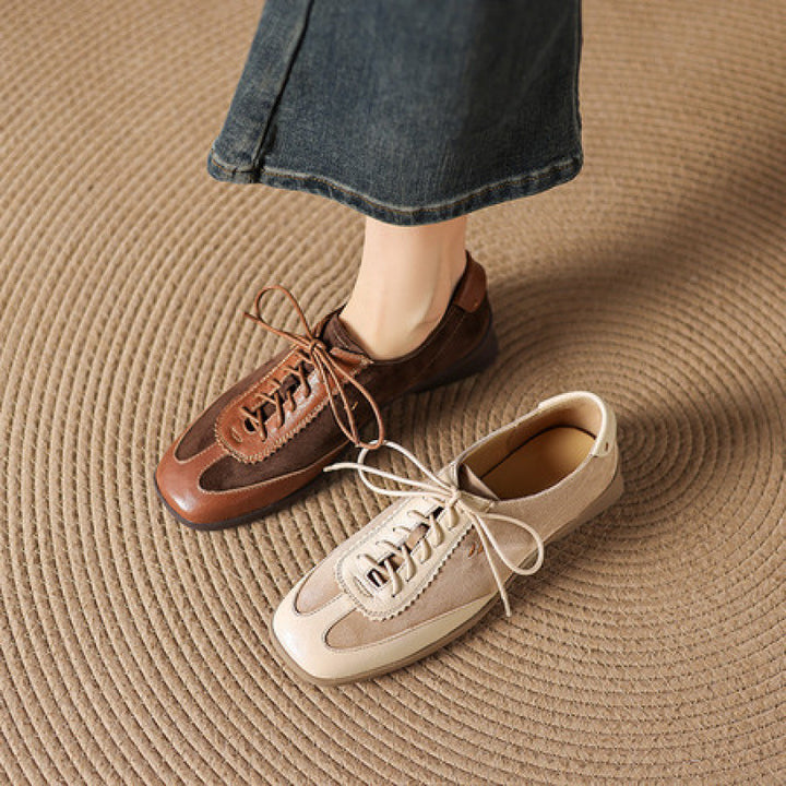 Bequeme Damen-Sneaker mit Schnürsenkeln – rutschfeste Sohle