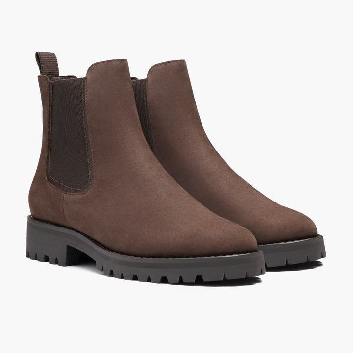 Bottes Femme à Plateforme – Semelle Crantée, Tige Basse