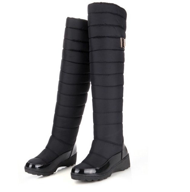 Bottes Femme Hautes Matelassées – Tige en Duvet Isolante