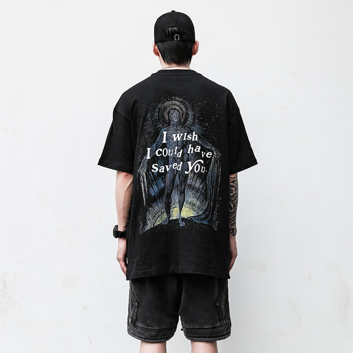 Heren-T-shirt van katoen – Grafisch motief en casual pasvorm