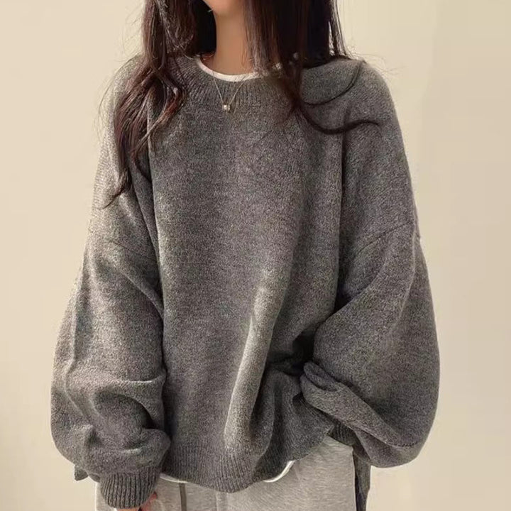 Pull Femme Maille – Coupe Ample Manches Longues