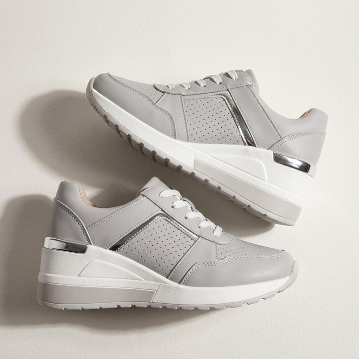 Baskets Femme à Lacets – Semelle Souple Style Sport Casual