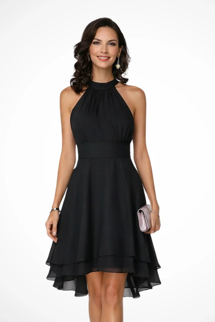 Midi-Chiffonkleid für Damen – lässiger Schnitt für Bankette