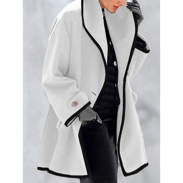 Manteau Femme à Capuche – Coupe Ample Col Rond