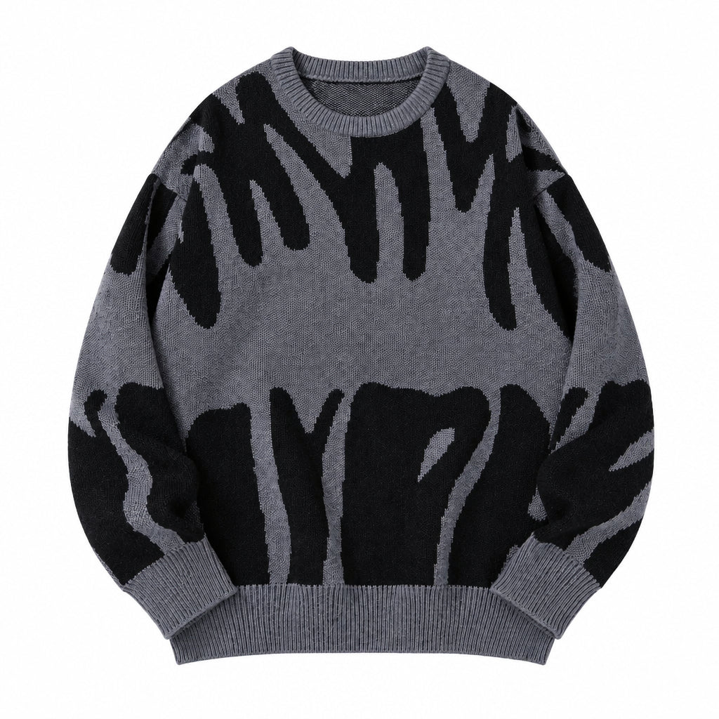 Strikket sweater til herre – minimalistisk mønster og afslappet pasform